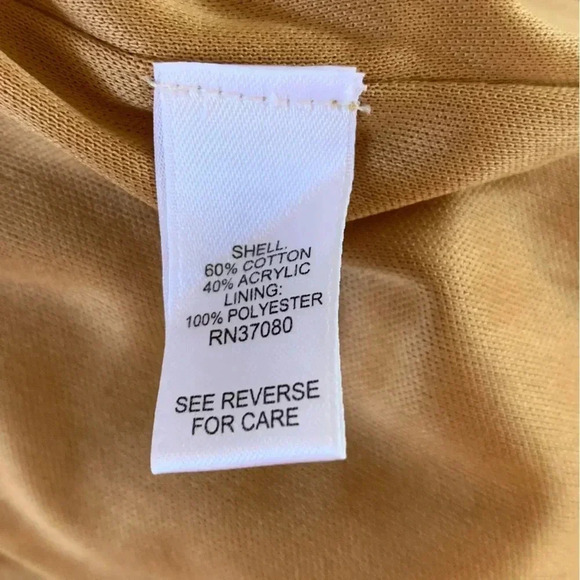 VERSONA Crochet Maxi Dress Carmel Latte Size Medium NWT Brown & Light Blue Boho - Picture 11 of 13